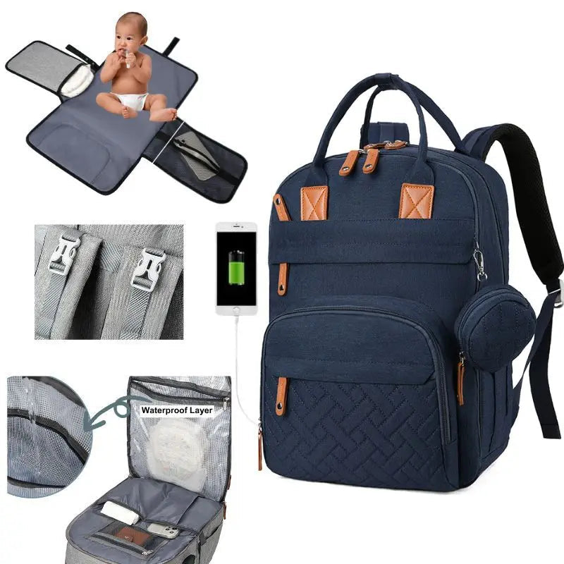 Sac à langer maternité bandoulière - Confort et élégance pour les parents