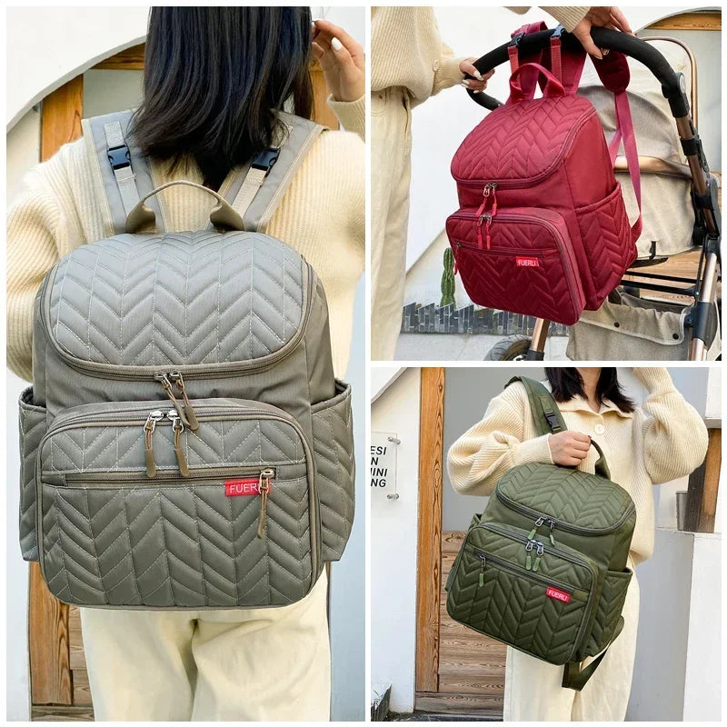 Sac à dos à langer - Multi-poches, Imperméable, Confort et Style