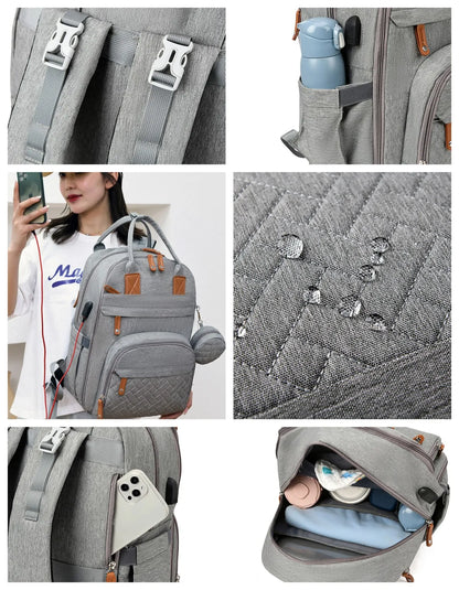Sac à langer maternité bandoulière - Confort et élégance pour les parents