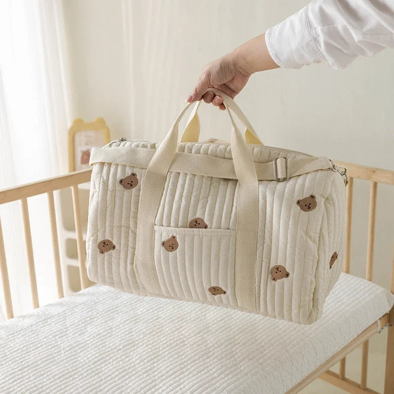 Sac à Langer Multifonction avec Lit Pliable - Organisateur de Voyage pour Maman