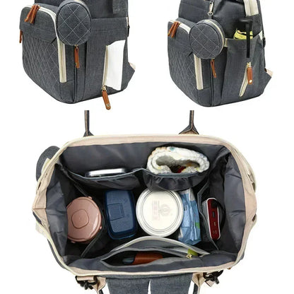 Sac à dos à langer multifonctionnel étanche avec ports USB - Accessoire pour parents