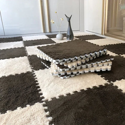 Tapis de sol bébé anti-choc - Dalles puzzle sécurisées et souples