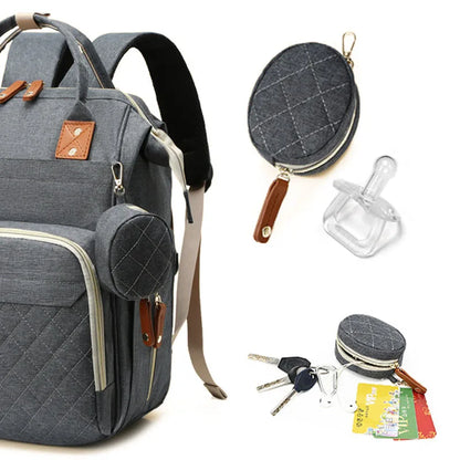 Sac à dos à langer multifonctionnel étanche avec ports USB - Accessoire pour parents