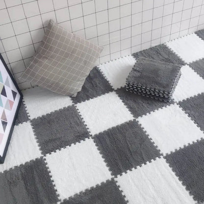 Tapis de sol bébé en mousse souple, 10 pièces - Dalles interconnectables lavables