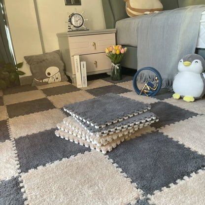 Tapis de Sol Bébé Rembourré - Confort et Sécurité pour Jeux d'Enfant
