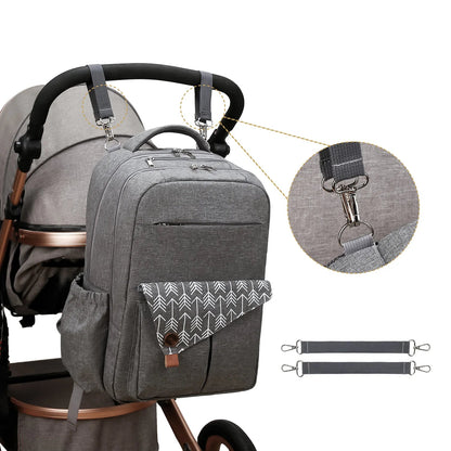 Sac à dos à langer: Design hydrofuge, Confort voyage, Rangement facile