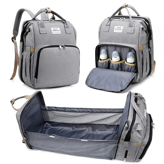 Sac à dos à langer multifonction - Matelas intégré, Isolation pour biberon
