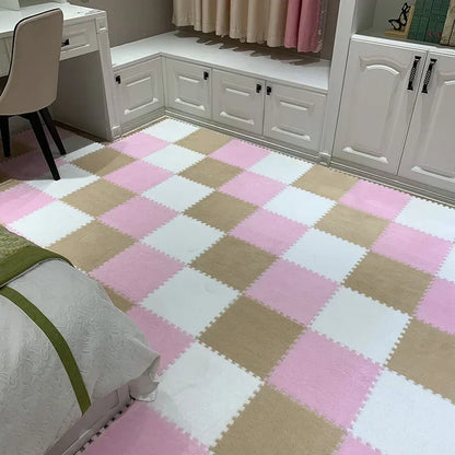 Tapis de sol bébé anti-choc - Dalles puzzle sécurisées et souples