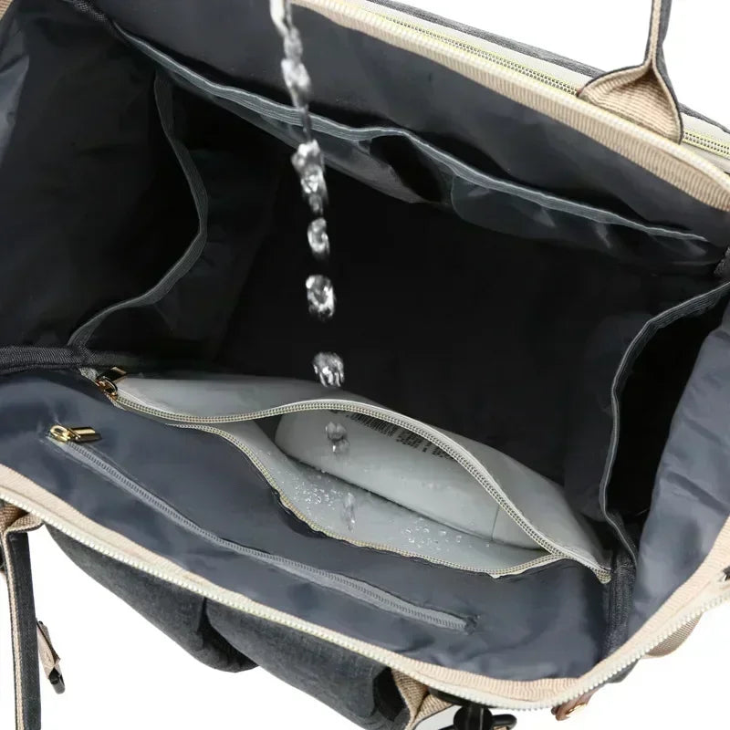 Sac à dos à langer multifonctionnel étanche avec ports USB - Accessoire pour parents