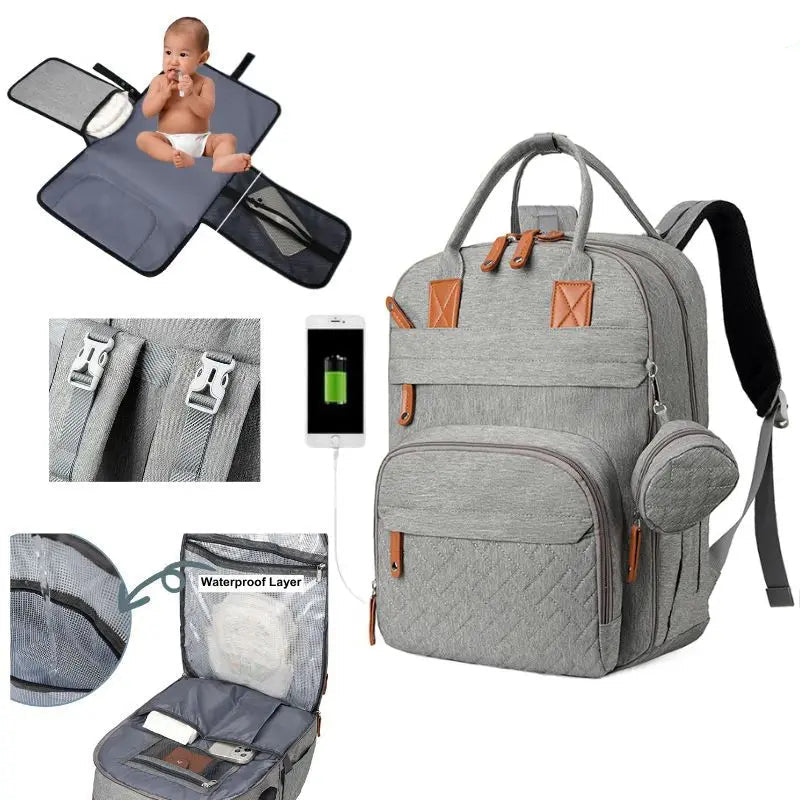 Sac à langer maternité bandoulière - Confort et élégance pour les parents