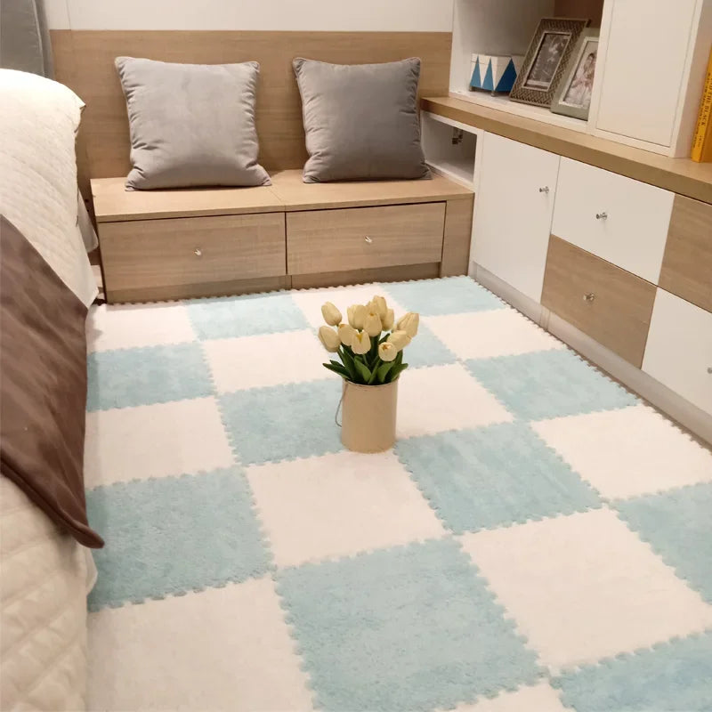 Tapis de sol bébé en mousse souple, 10 pièces - Dalles interconnectables lavables