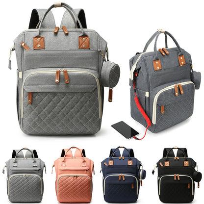 Sac à dos à langer multifonctionnel étanche avec ports USB - Accessoire pour parents