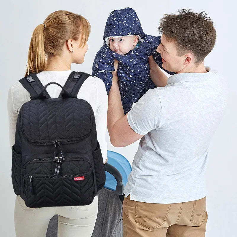 Sac à dos à langer - Multi-poches, Imperméable, Confort et Style