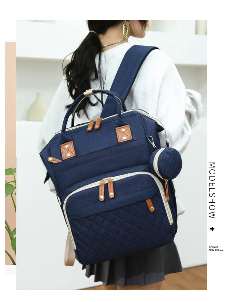Sac à dos à langer multifonctionnel étanche avec ports USB - Accessoire pour parents